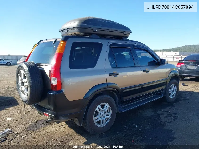 2004 Honda Cr-V Ex VIN: JHLRD78814C057894 Lot: 40483815