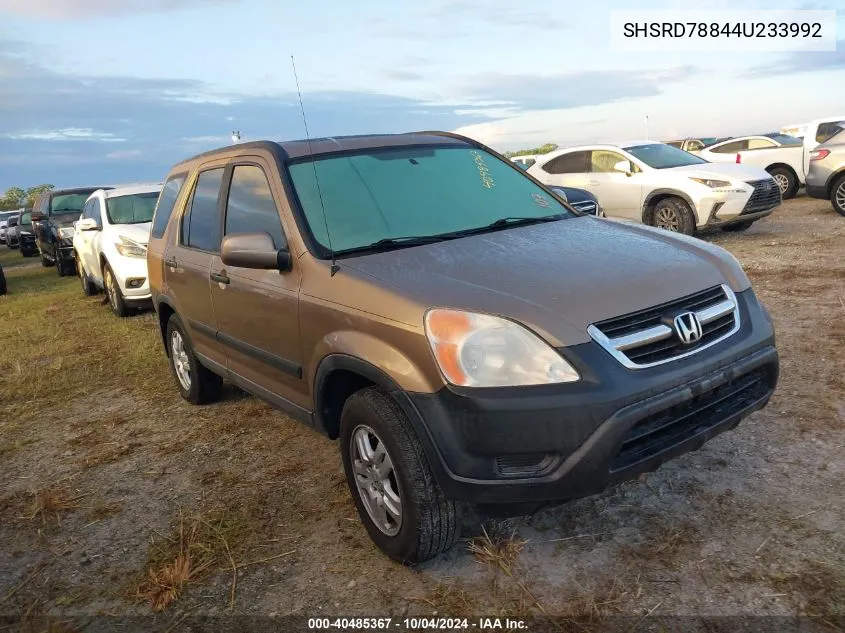 2004 Honda Cr-V Ex VIN: SHSRD78844U233992 Lot: 40485367