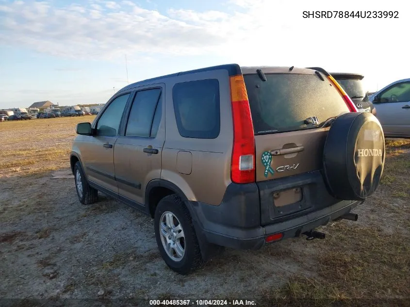 2004 Honda Cr-V Ex VIN: SHSRD78844U233992 Lot: 40485367