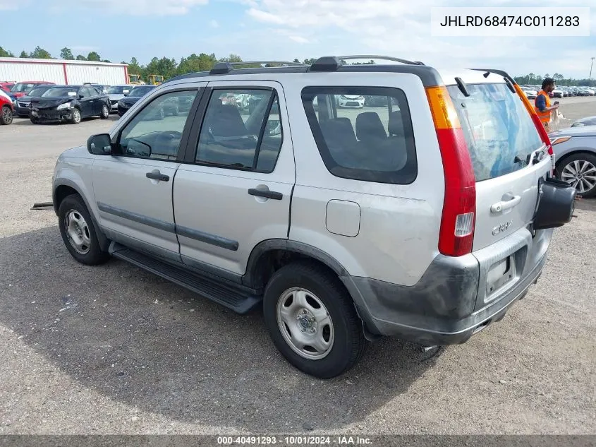 2004 Honda Cr-V Lx VIN: JHLRD68474C011283 Lot: 40491293