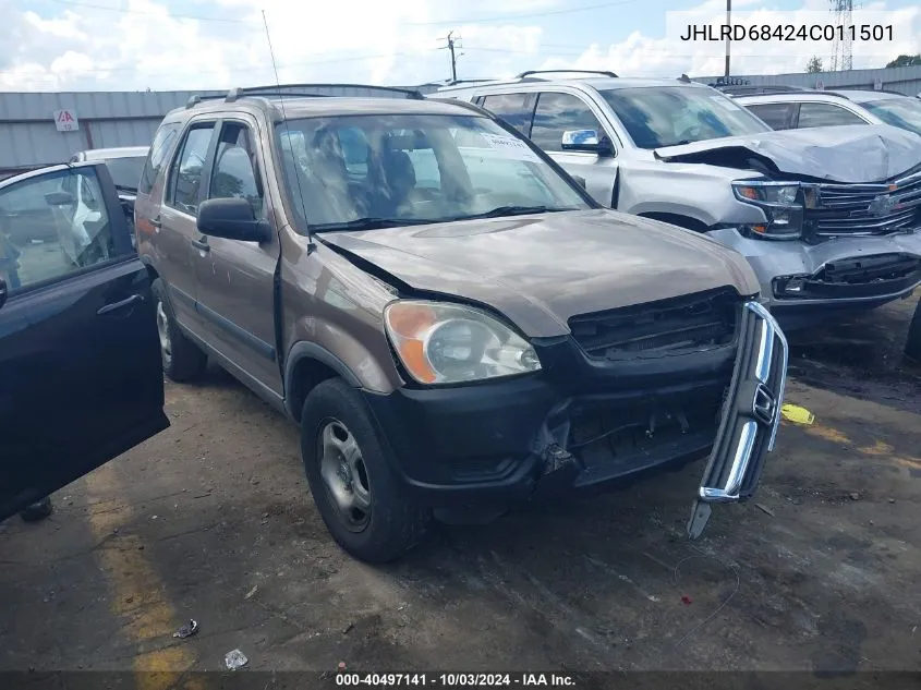 2004 Honda Cr-V Lx VIN: JHLRD68424C011501 Lot: 40497141