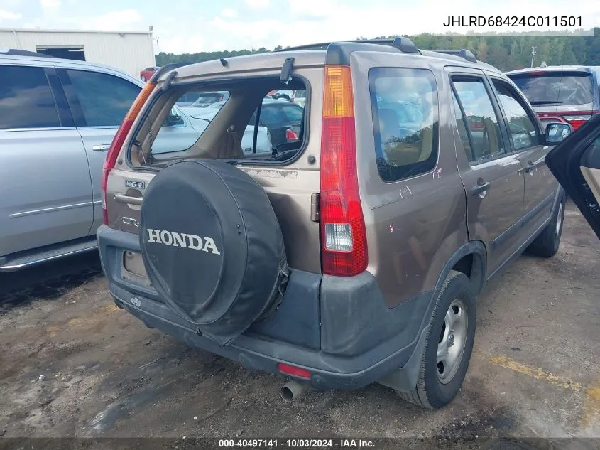 2004 Honda Cr-V Lx VIN: JHLRD68424C011501 Lot: 40497141