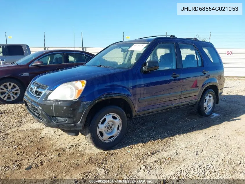 2004 Honda Cr-V Lx VIN: JHLRD68564C021053 Lot: 40526434