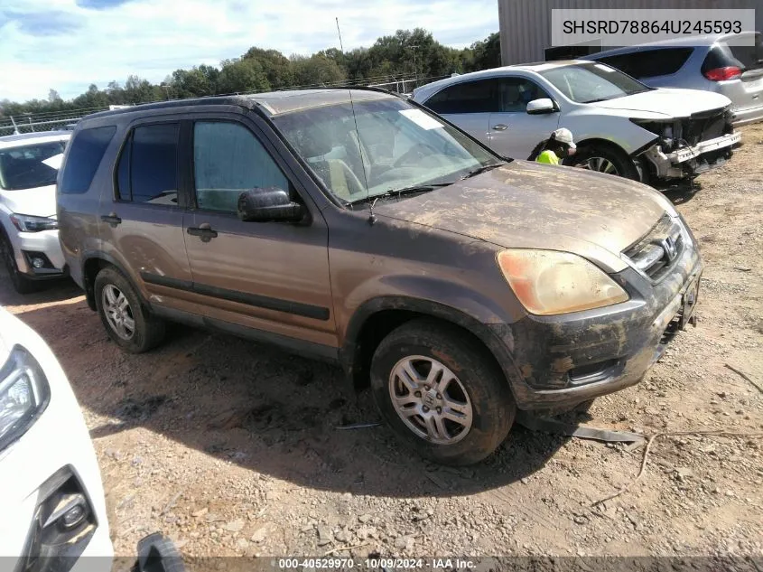 2004 Honda Cr-V Ex VIN: SHSRD78864U245593 Lot: 40529970