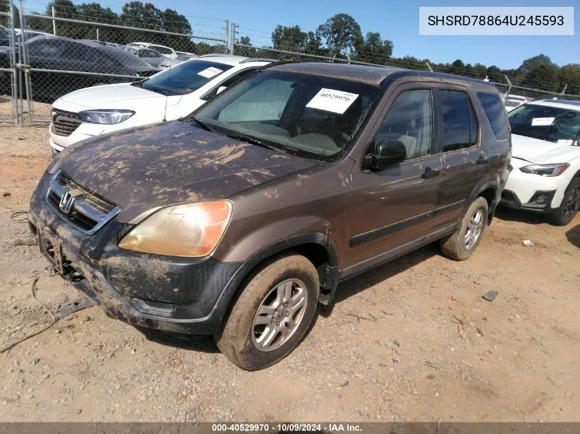 2004 Honda Cr-V Ex VIN: SHSRD78864U245593 Lot: 40529970