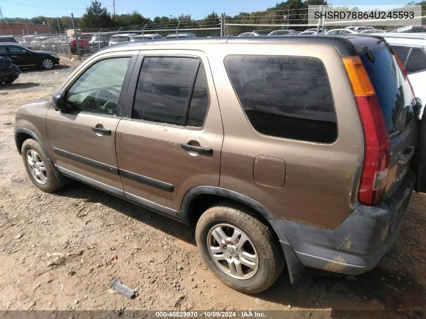 2004 Honda Cr-V Ex VIN: SHSRD78864U245593 Lot: 40529970