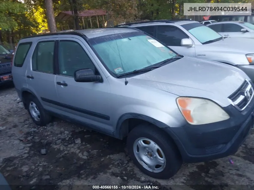 JHLRD78494C039544 2004 Honda Cr-V Lx