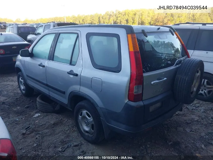 JHLRD78494C039544 2004 Honda Cr-V Lx