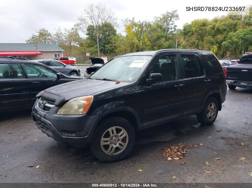 2004 Honda Cr-V Ex VIN: SHSRD78824U233697 Lot: 40600012