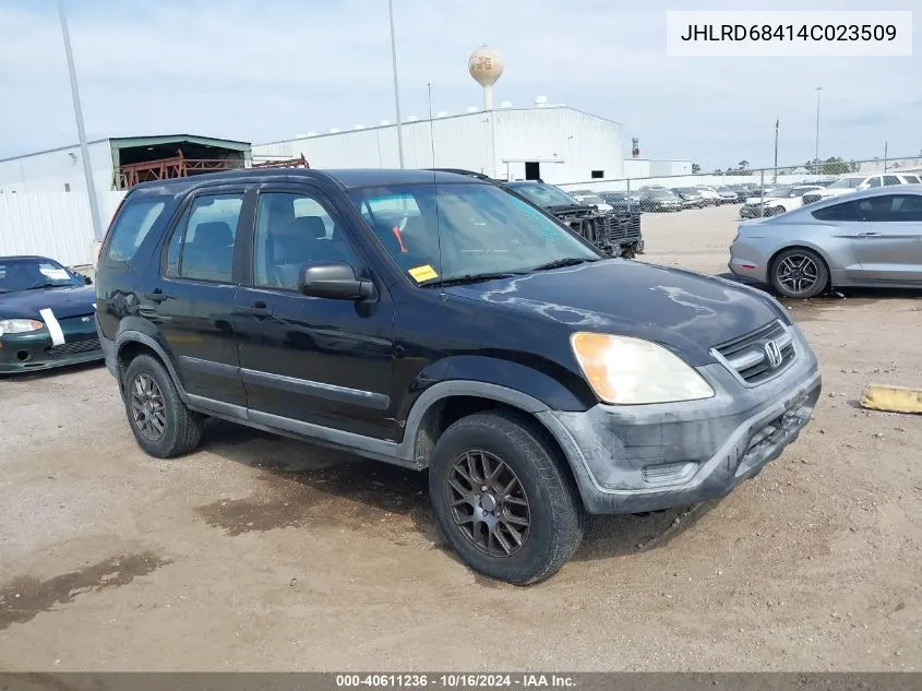 2004 Honda Cr-V Lx VIN: JHLRD68414C023509 Lot: 40611236