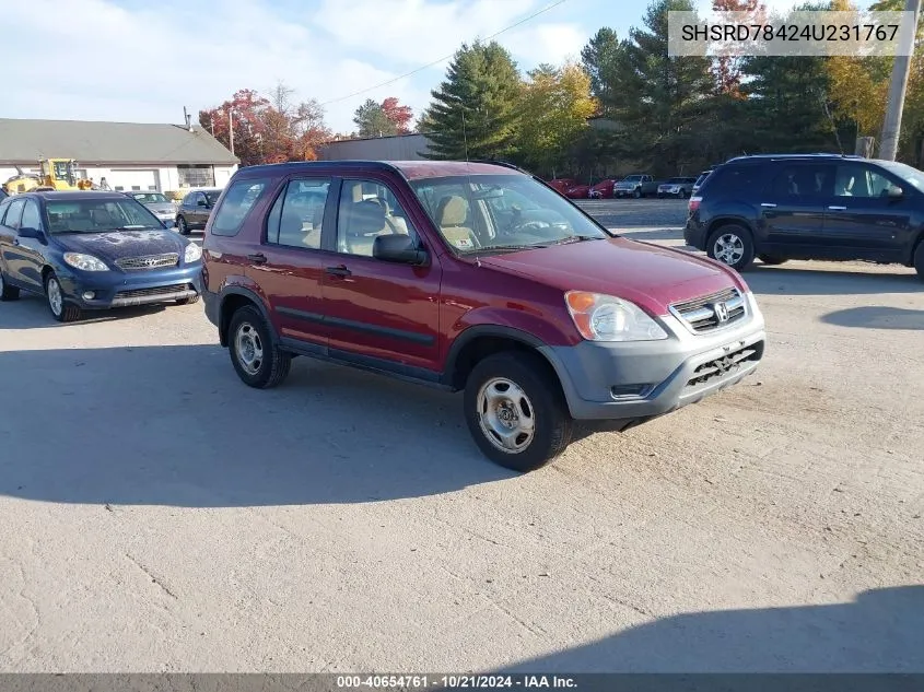 SHSRD78424U231767 2004 Honda Cr-V Lx