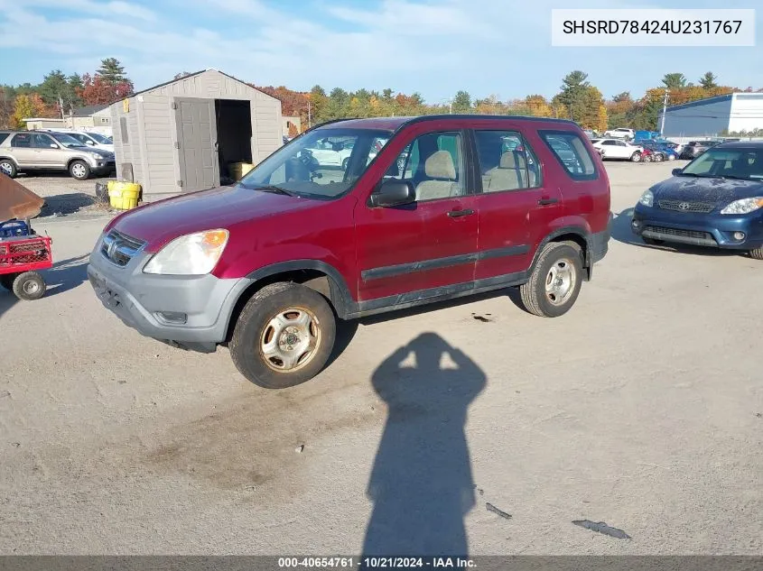 SHSRD78424U231767 2004 Honda Cr-V Lx