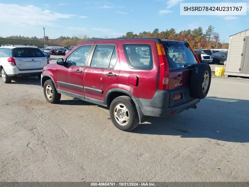 SHSRD78424U231767 2004 Honda Cr-V Lx