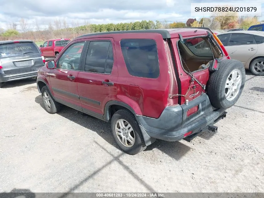 2004 Honda Cr-V Ex VIN: SHSRD78824U201879 Lot: 40681283