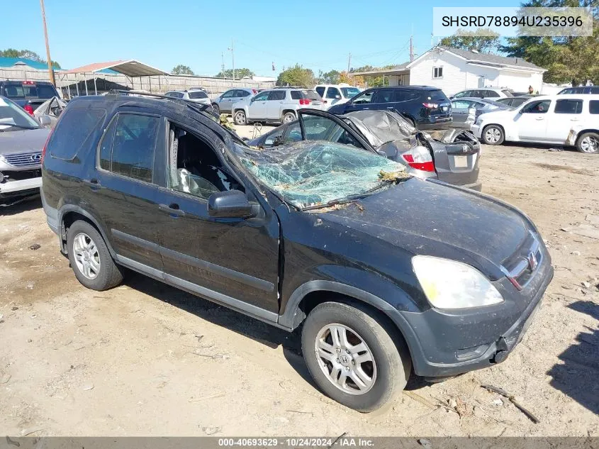 2004 Honda Cr-V Ex VIN: SHSRD78894U235396 Lot: 40693629