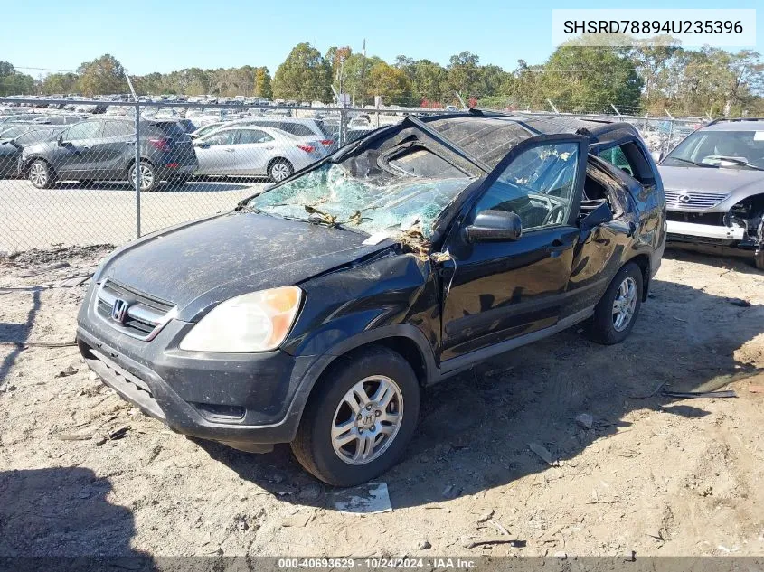 2004 Honda Cr-V Ex VIN: SHSRD78894U235396 Lot: 40693629