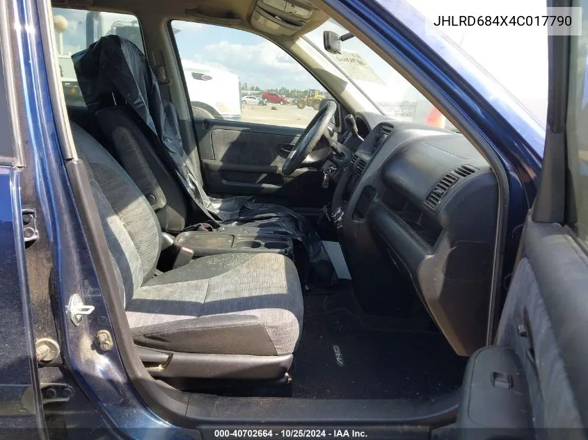 JHLRD684X4C017790 2004 Honda Cr-V Lx