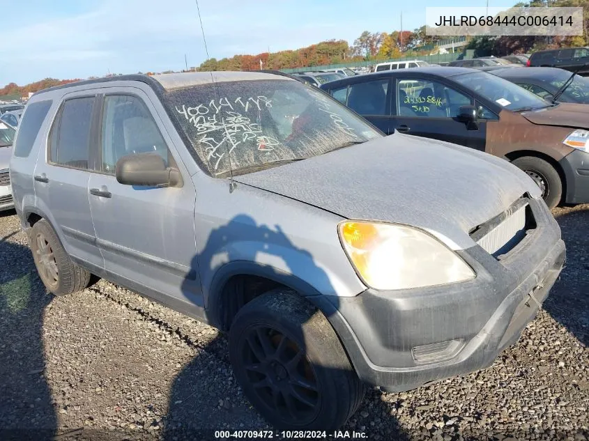 2004 Honda Cr-V Lx VIN: JHLRD68444C006414 Lot: 40709472