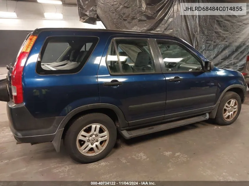 2004 Honda Cr-V Lx VIN: JHLRD68484C014855 Lot: 40734122