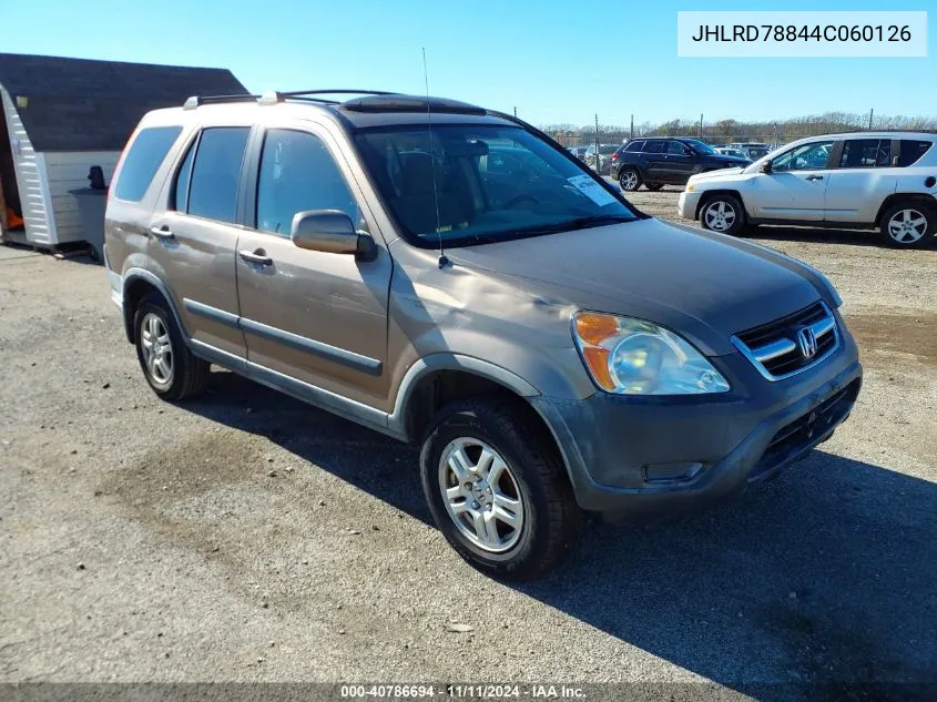 2004 Honda Cr-V Ex VIN: JHLRD78844C060126 Lot: 40786694