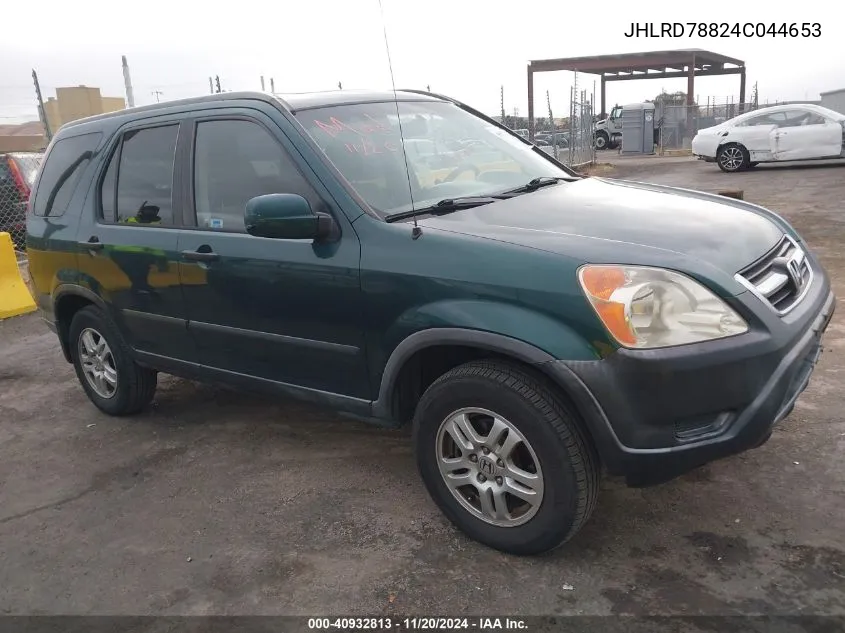 2004 Honda Cr-V Ex VIN: JHLRD78824C044653 Lot: 40932813