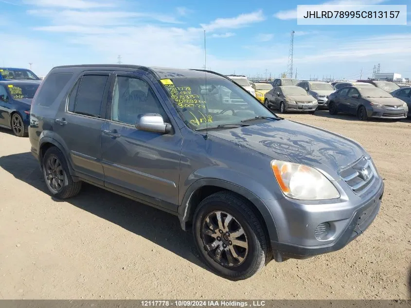 2005 Honda Cr-V VIN: JHLRD78995C813157 Lot: 12117778