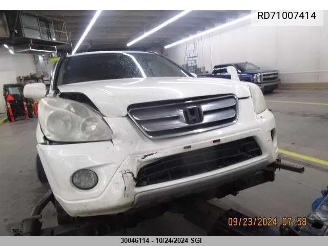 2005 Honda Cr-V VIN: RD71007414 Lot: 30046114