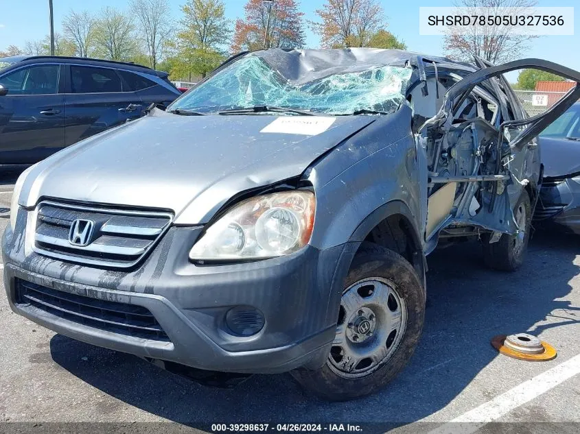 SHSRD78505U327536 2005 Honda Cr-V Lx