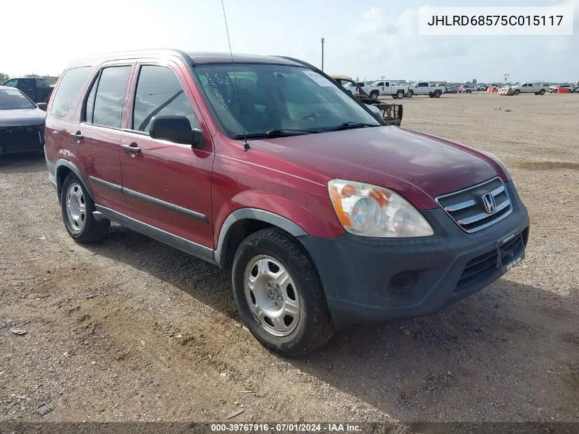 JHLRD68575C015117 2005 Honda Cr-V Lx