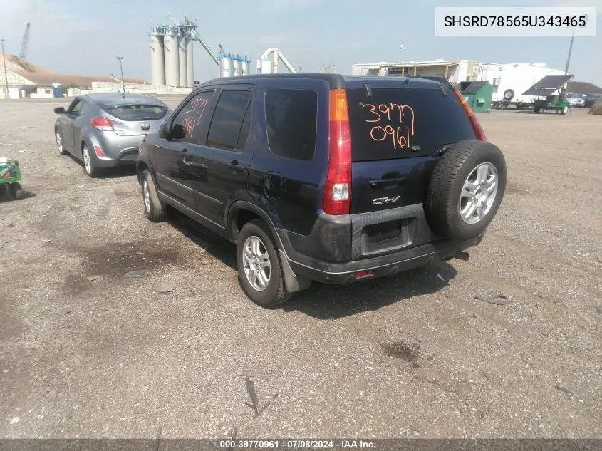 SHSRD78565U343465 2005 Honda Cr-V Lx