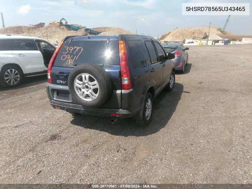 SHSRD78565U343465 2005 Honda Cr-V Lx