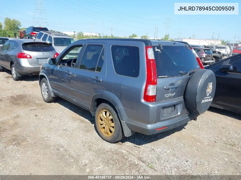 2005 Honda Cr-V Se VIN: JHLRD78945C009509 Lot: 40186737