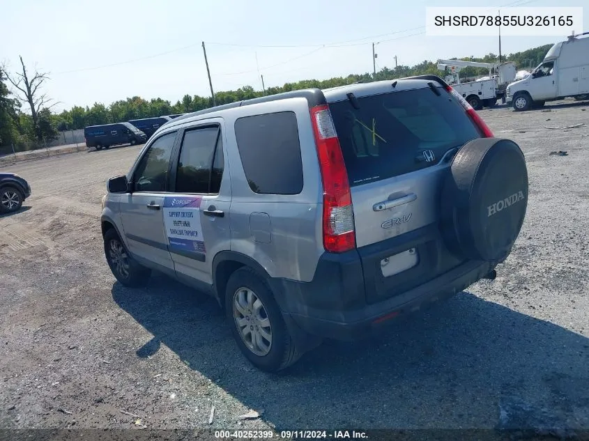 SHSRD78855U326165 2005 Honda Cr-V Ex