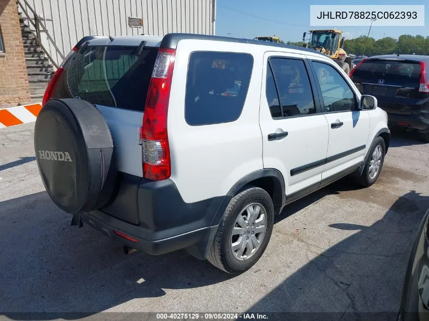 2005 Honda Cr-V Ex VIN: JHLRD78825C062393 Lot: 40275129