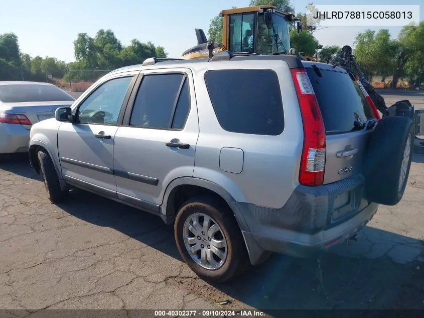 JHLRD78815C058013 2005 Honda Cr-V Ex