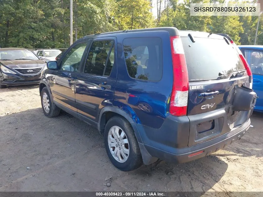 SHSRD78805U326123 2005 Honda Cr-V Ex