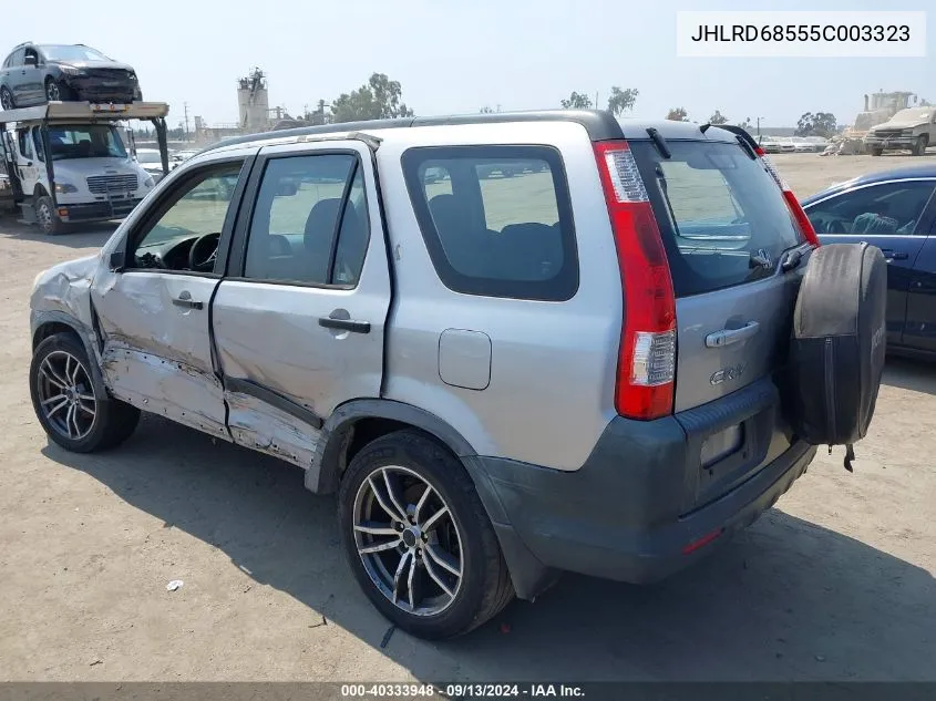 JHLRD68555C003323 2005 Honda Cr-V Lx