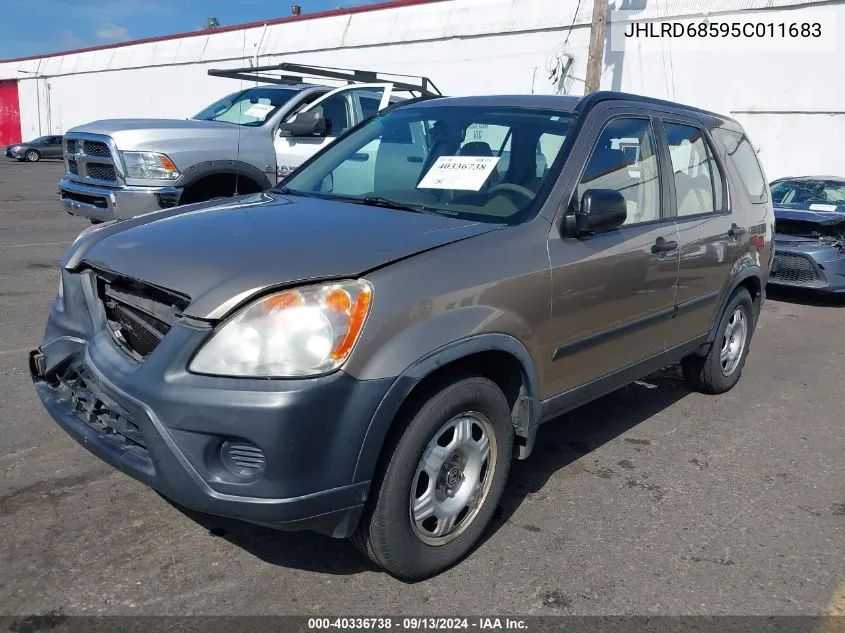 JHLRD68595C011683 2005 Honda Cr-V Lx