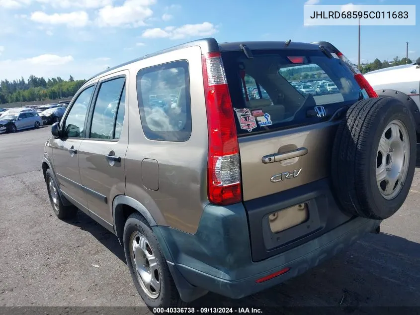 JHLRD68595C011683 2005 Honda Cr-V Lx