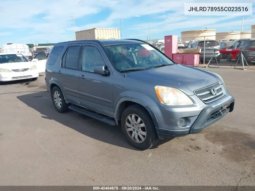 2005 Honda Cr-V Se VIN: JHLRD78955C023516 Lot: 40404678