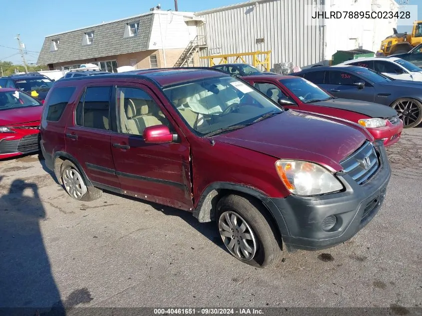 2005 Honda Cr-V Ex VIN: JHLRD78895C023428 Lot: 40461651