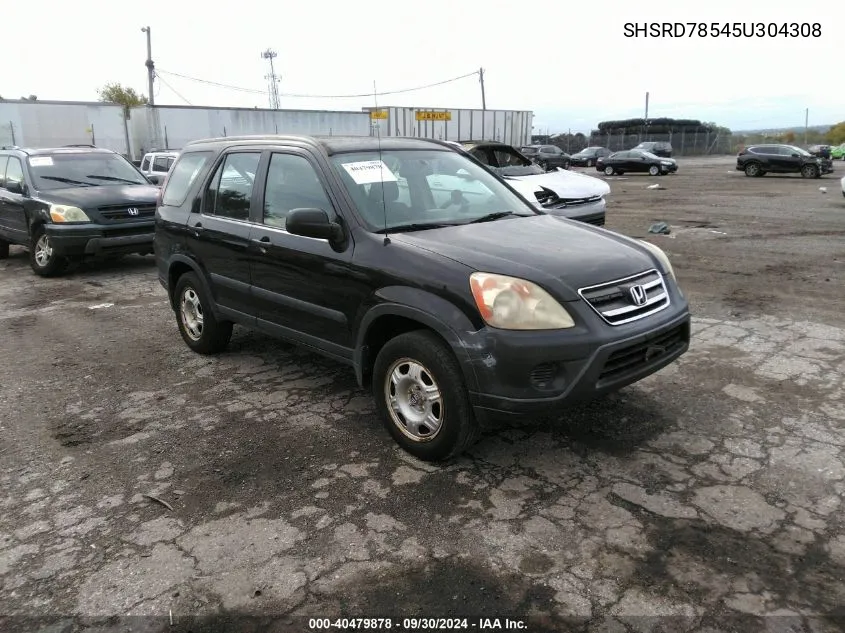 2005 Honda Cr-V Lx VIN: SHSRD78545U304308 Lot: 40479878