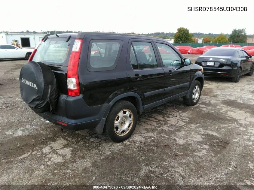 2005 Honda Cr-V Lx VIN: SHSRD78545U304308 Lot: 40479878