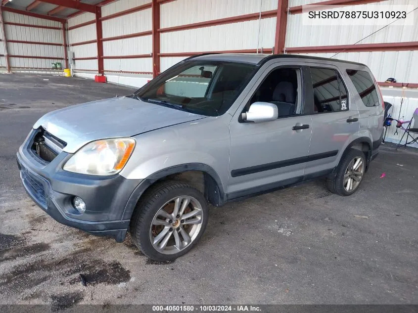 2005 Honda Cr-V Ex VIN: SHSRD78875U310923 Lot: 40501580