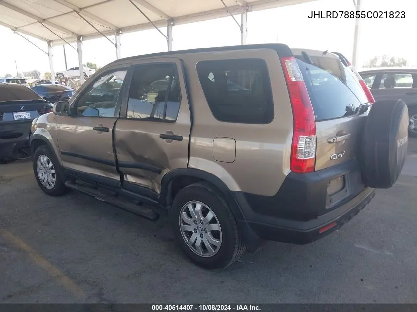 2005 Honda Cr-V Ex VIN: JHLRD78855C021823 Lot: 40514407