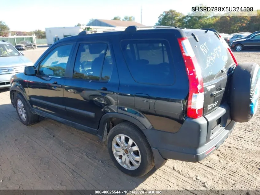 SHSRD788X5U324508 2005 Honda Cr-V Ex