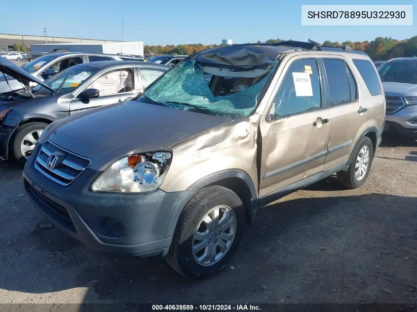 SHSRD78895U322930 2005 Honda Cr-V Ex