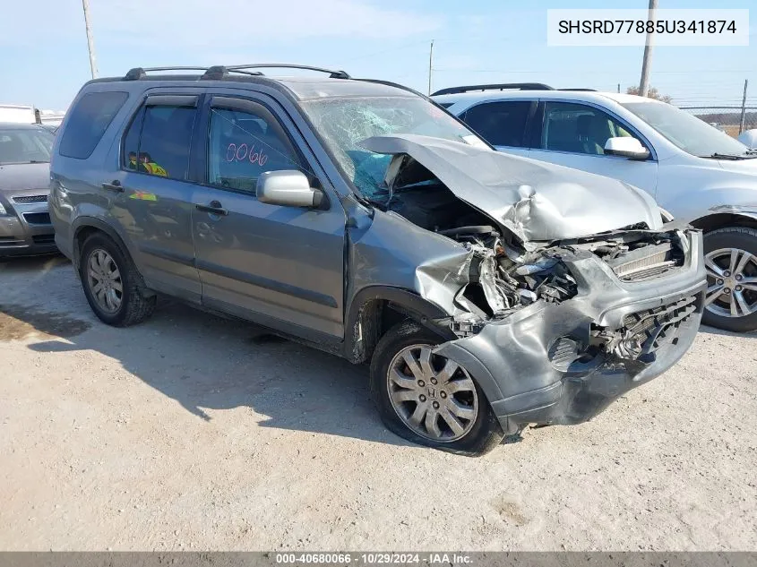 SHSRD77885U341874 2005 Honda Cr-V Ex