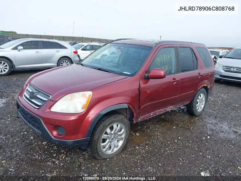 JHLRD78906C808768 2006 Honda Cr-V Se/Ex