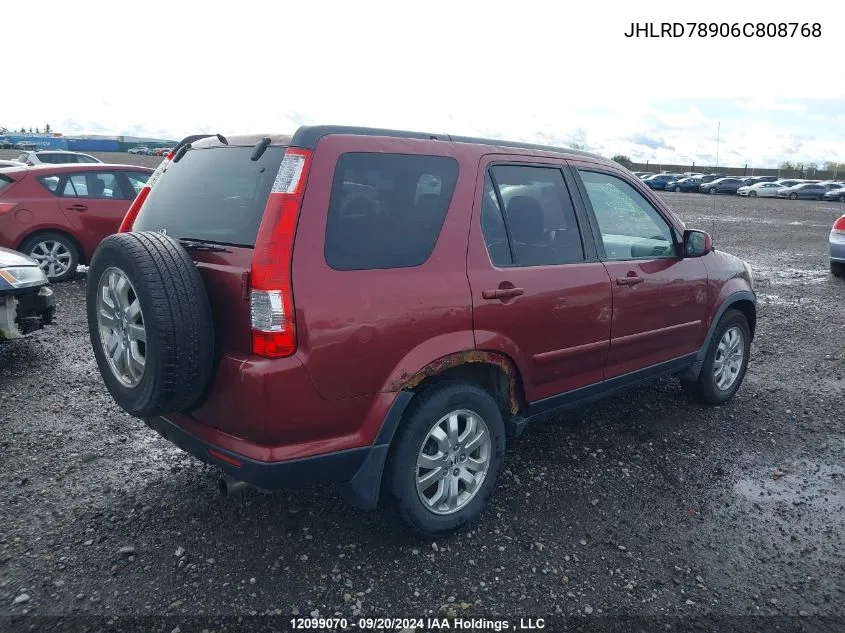 JHLRD78906C808768 2006 Honda Cr-V Se/Ex